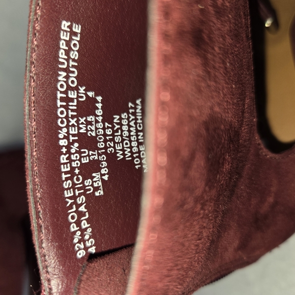 Dolcetta Burgundy Strappy Wedge Booties Velvety Y2K Sassy RETRO FLASHY HIGH 5.5 - Picture 9 of 15